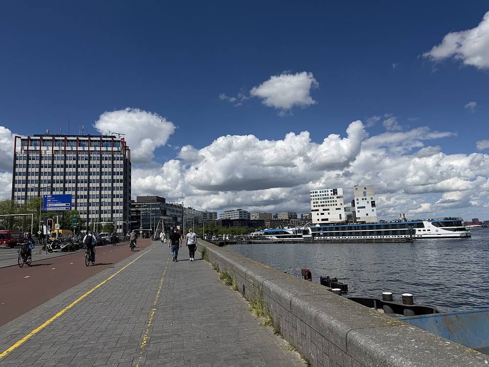 Waterfront view of Amsterdam