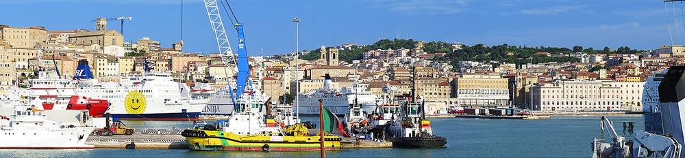 Waterfront view of Ancona