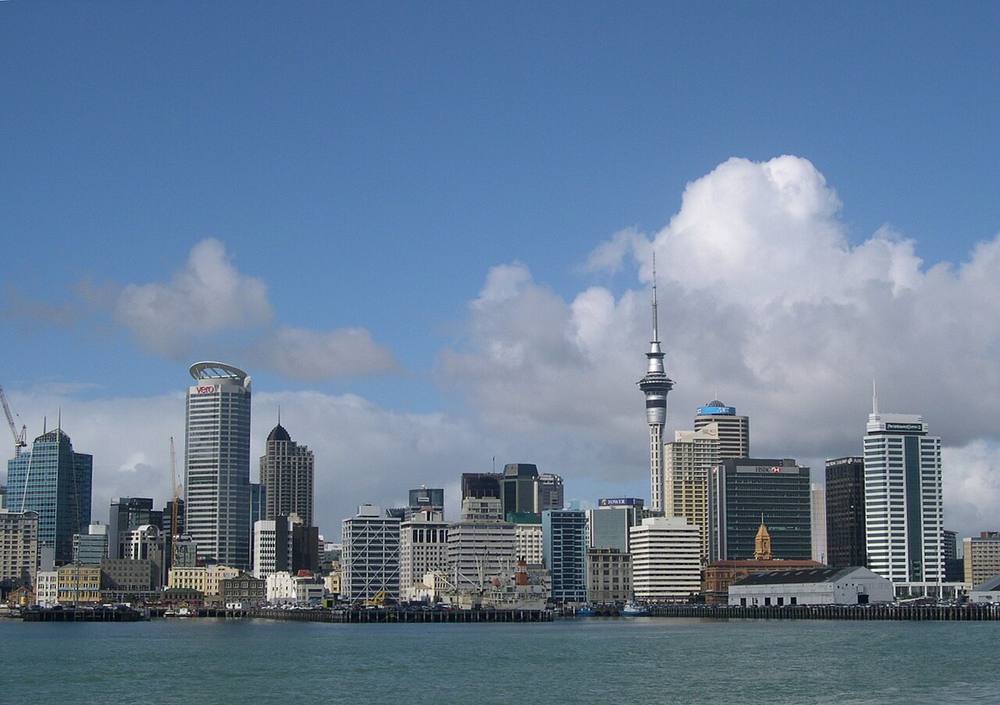 Waterfront view of Auckland