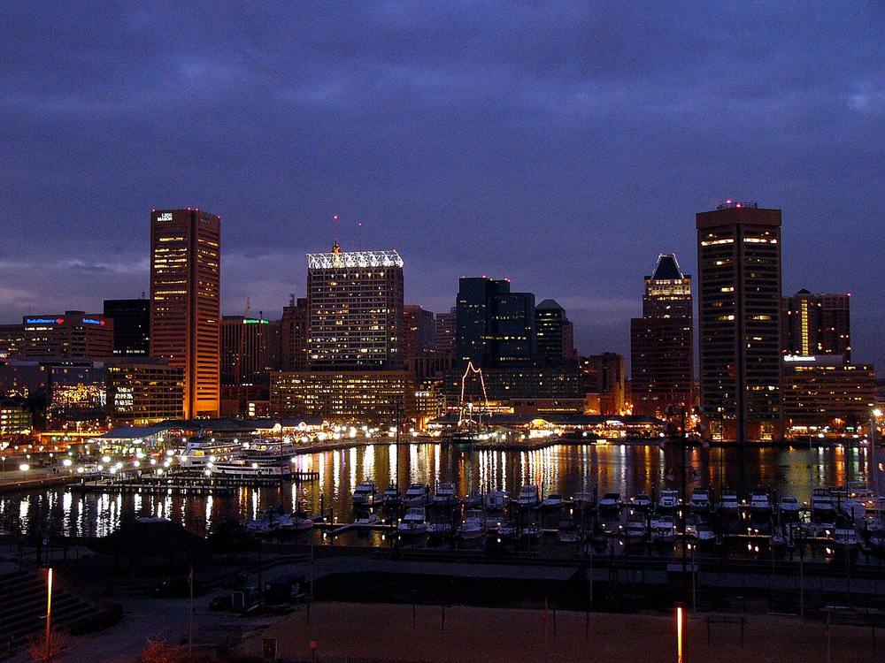 Waterfront view of Baltimore