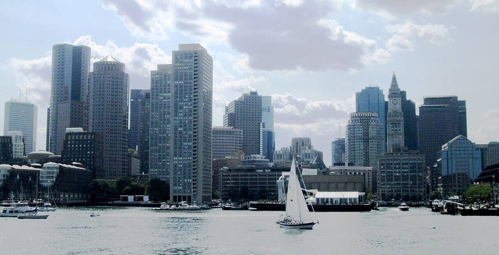 Waterfront view of Boston