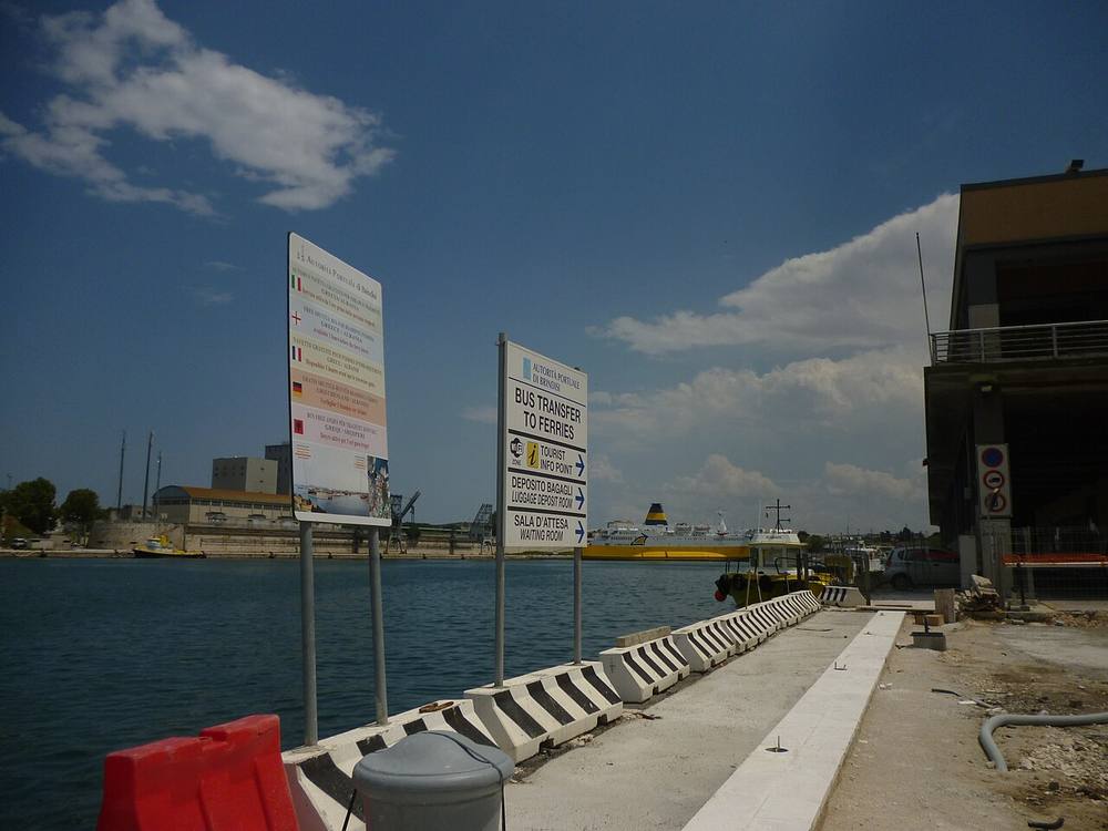 Waterfront view of Brindisi