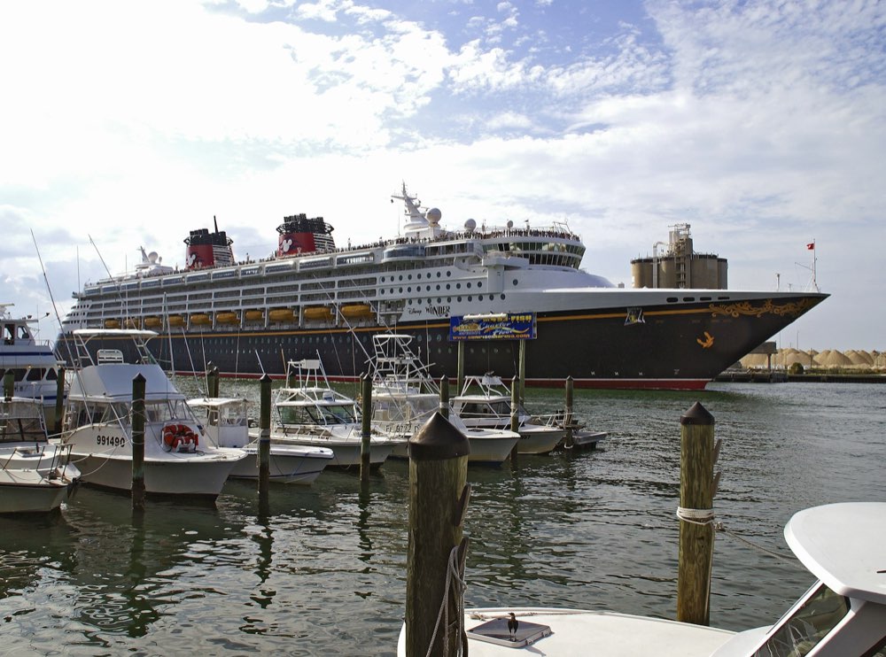 Disney Wonder departing Port Canaveral, Florida