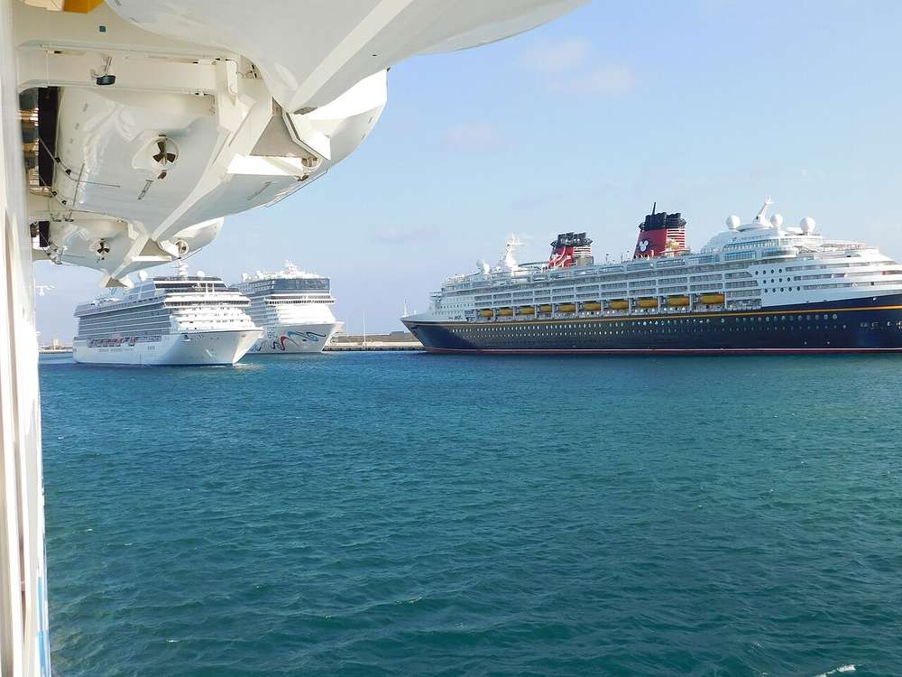 Cruise ships in the Port of Civitavecchia