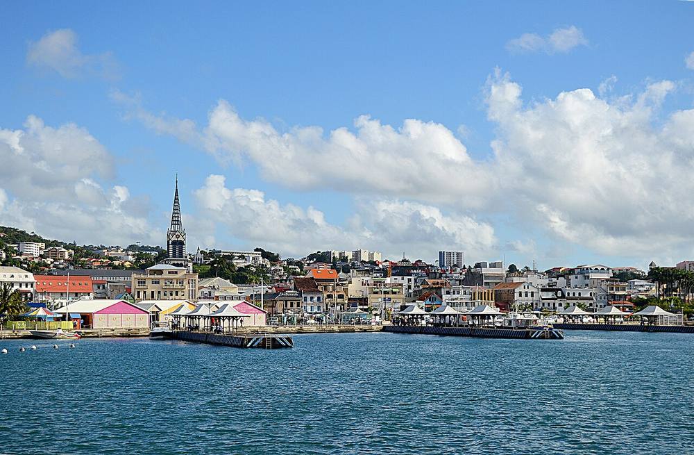 Waterfront view of Fort-de-France