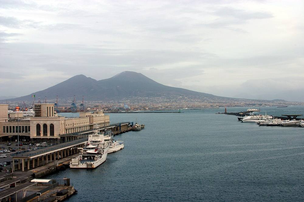 Waterfront view of Naples