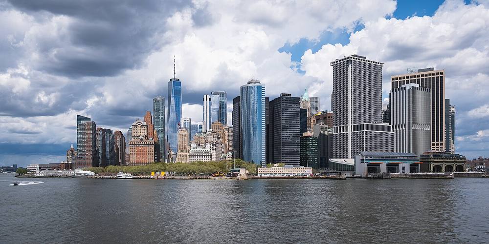 Waterfront view of New York