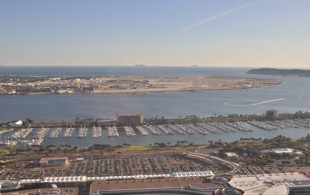 Waterfront view of San Diego