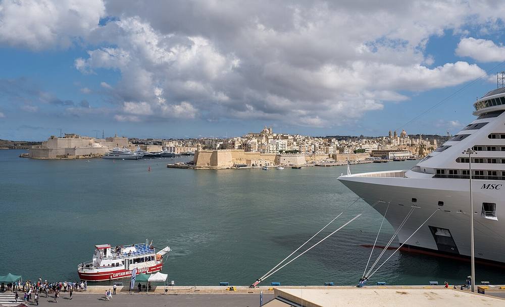 Waterfront view of Valletta