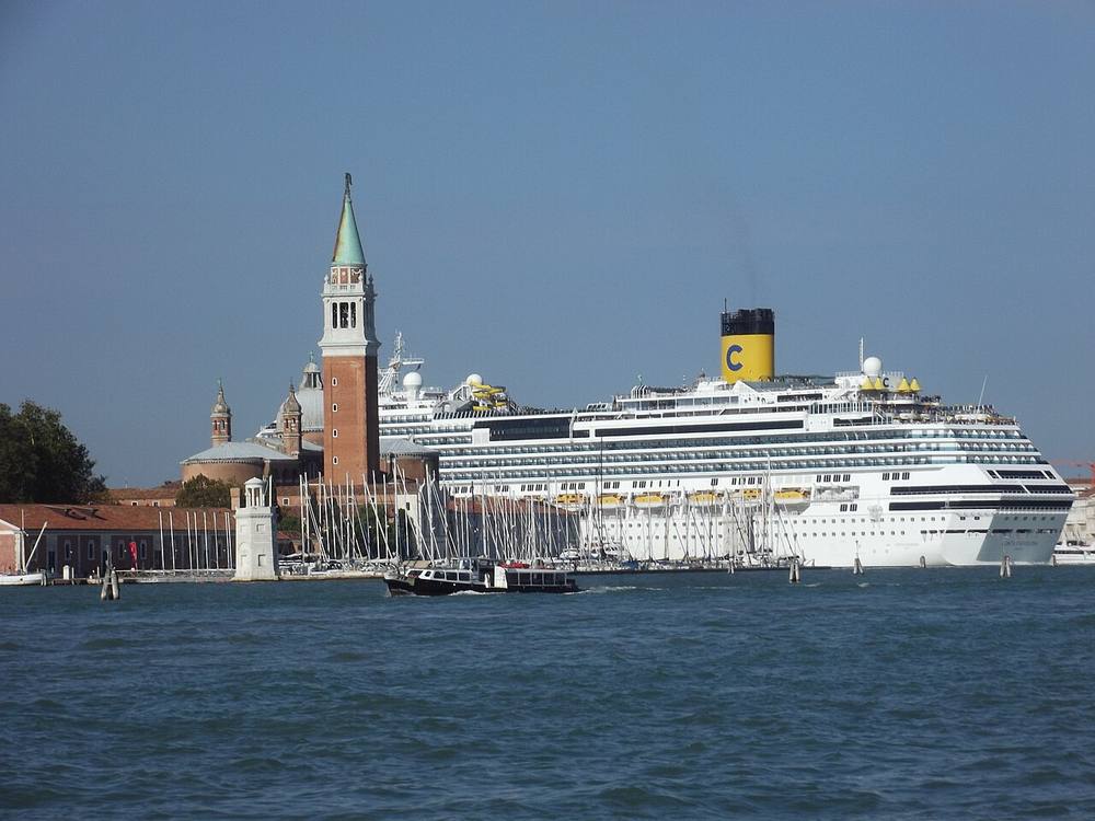 Waterfront view of Venice