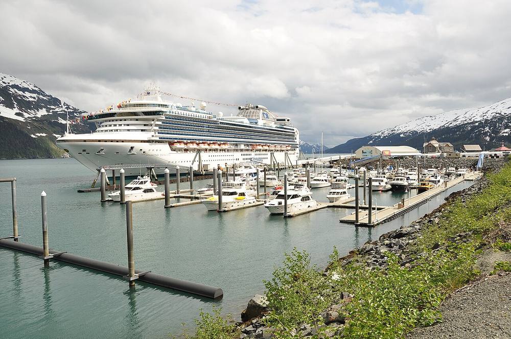 Waterfront view of Whittier