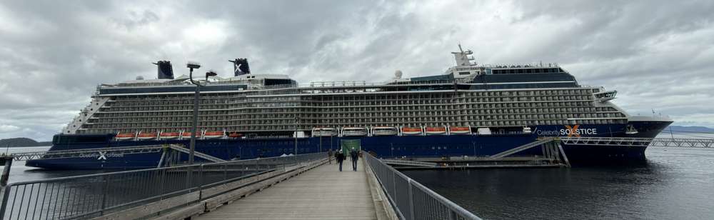 Celebrity Solstice viewed from its starboard side