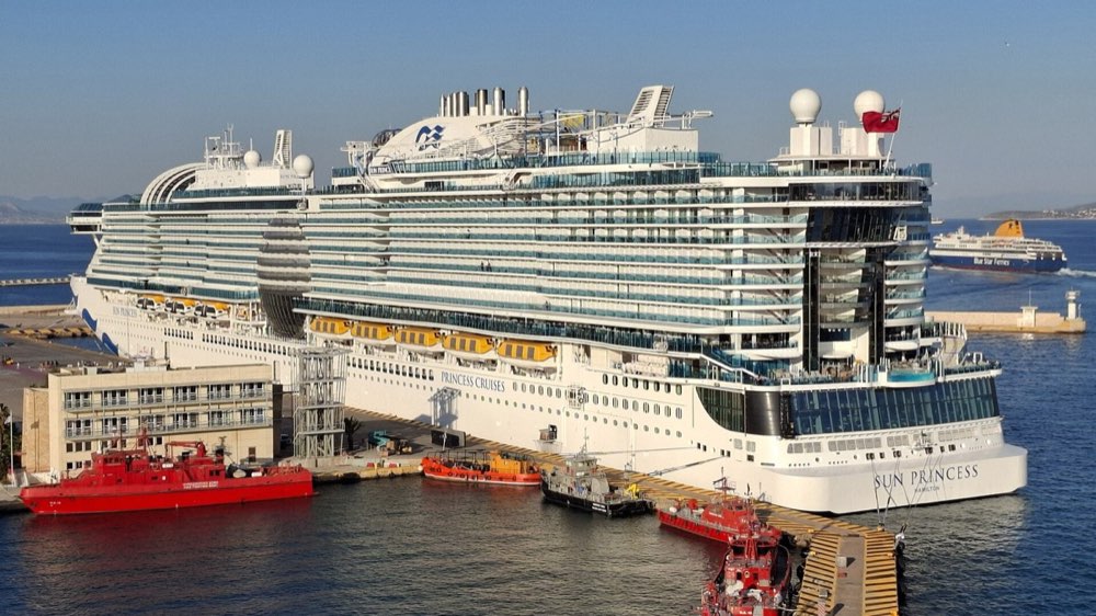 Sun Princess docked at Piraeus Harbour